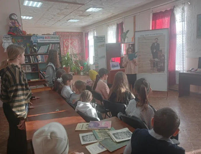 Чтение Чехова в Политотдельской библиотеке