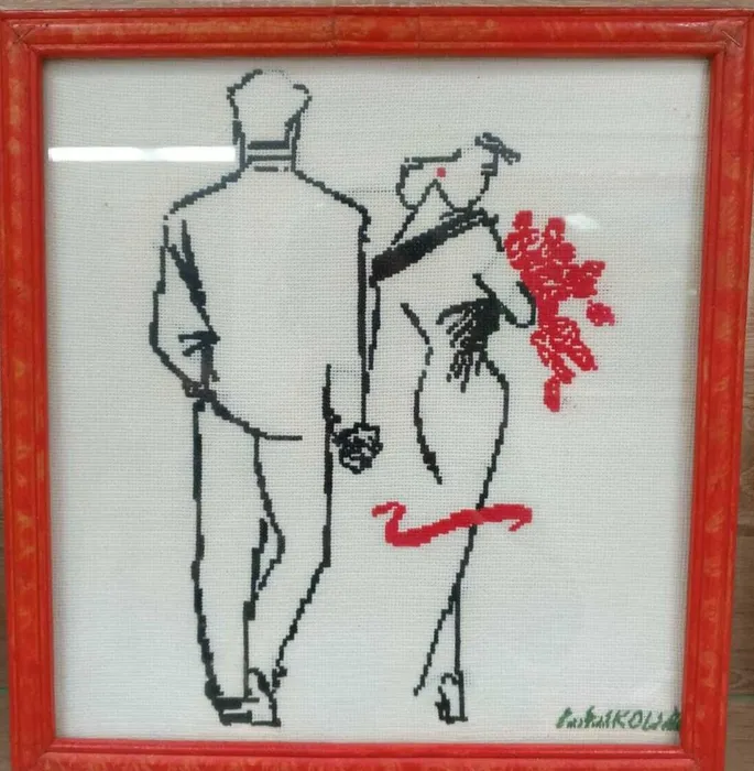 Картина вышитая в технике "крестик"