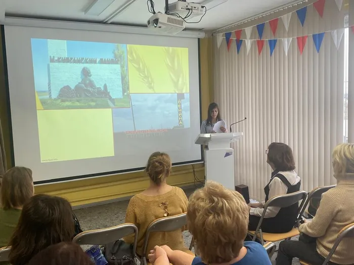 Выступление М.М.Грициенко библиотекарь Политотдельской СОШ