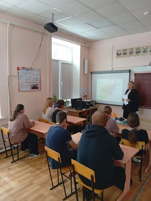 Беседа в Марьевской школе