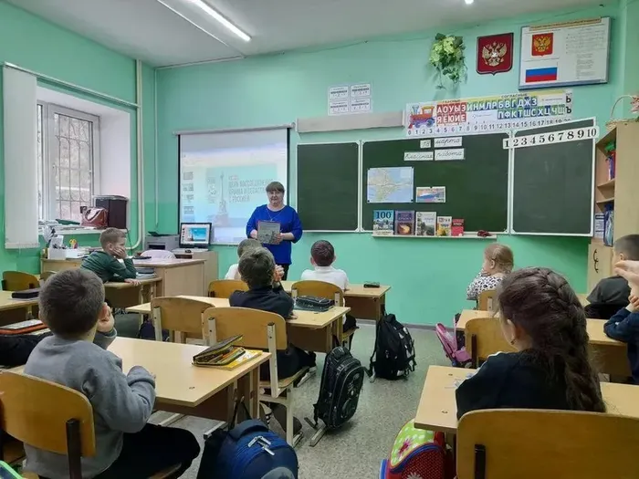 На мероприятии в школе