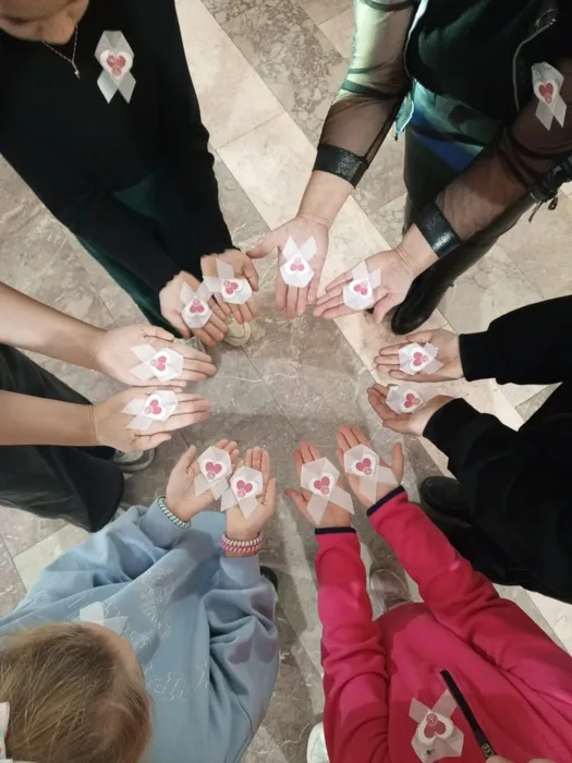 Ряснянская библиотека Акция Белая ленточка